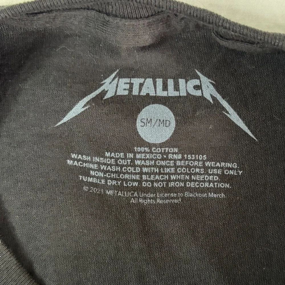 Metallica Damaged‎ Justice Graphic T-Shirt Black Pushead Skull Band Tee SM/MD